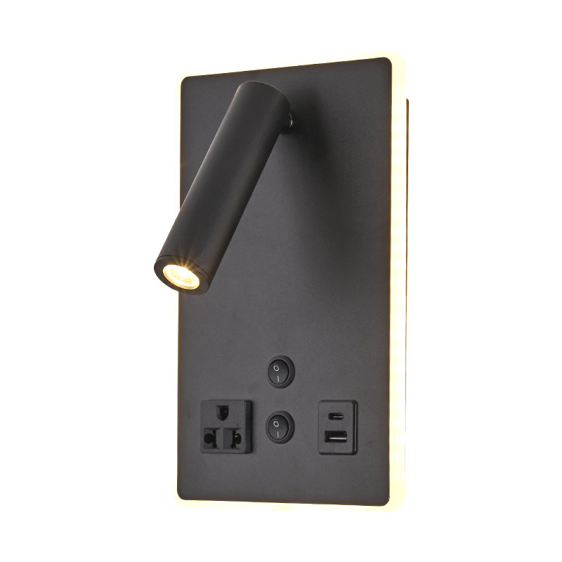 Foyer Lighting Wall Decor - 현대식 LED 벽등 침실 독서등 스위치