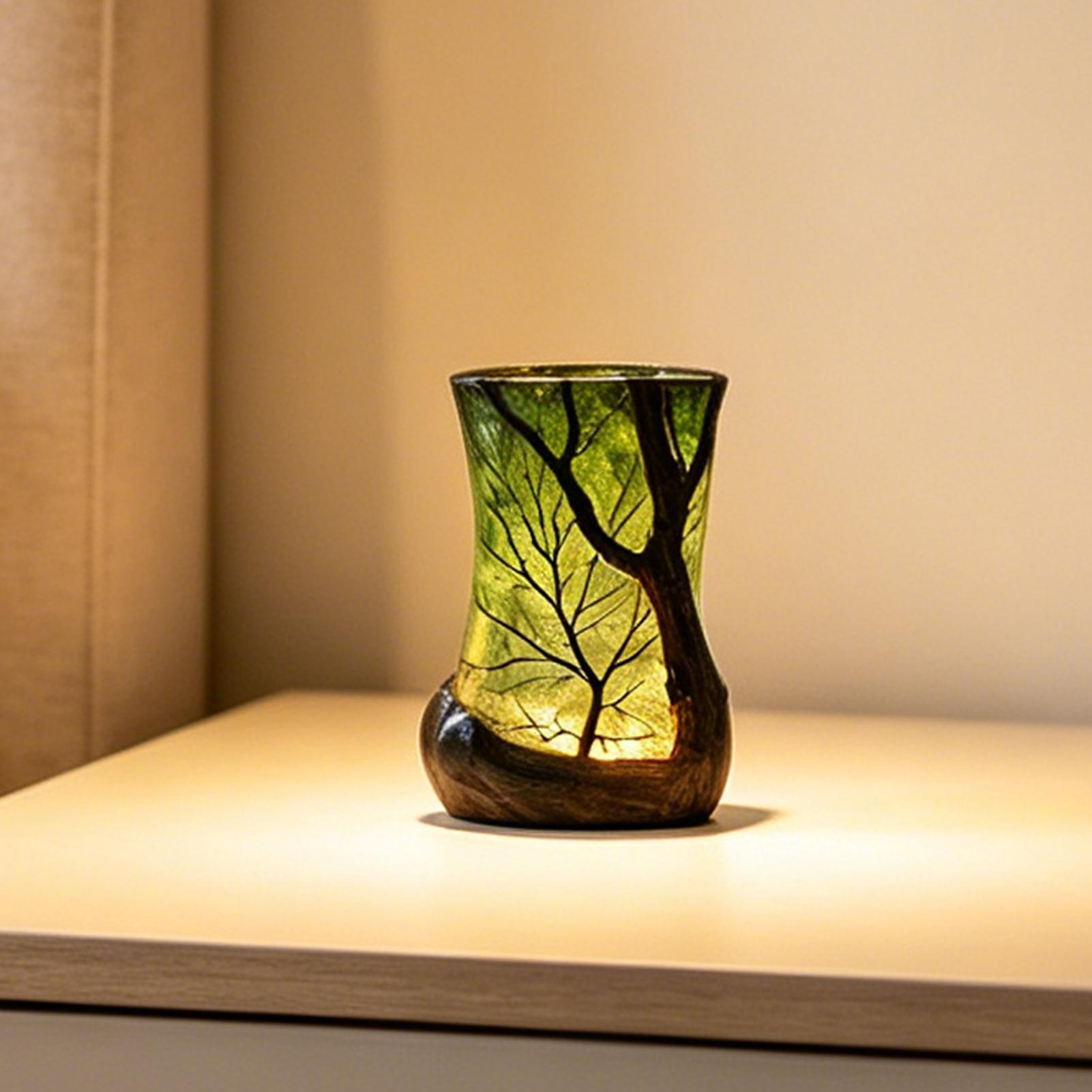 Home Lighting And Decor - 침대 옆 테이블 램프 숲 모양