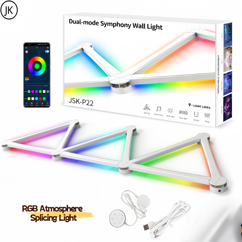 Foyer Lighting Wall Decor - 새로운 무료 접합 DIY RGB 다채로운