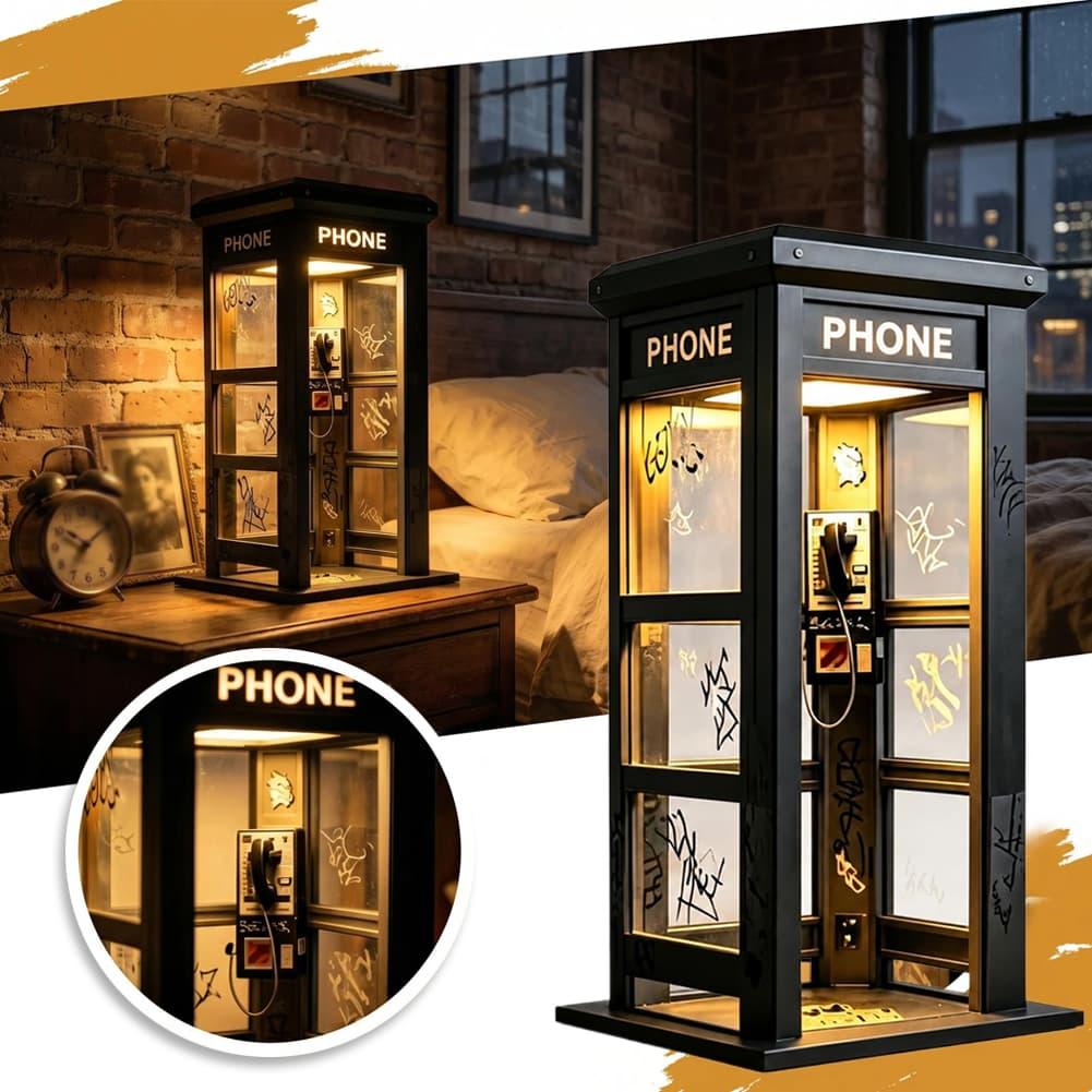 Decor Lighting Table Lamps - 레트로 그래피티 전화 부스 테이블 램프