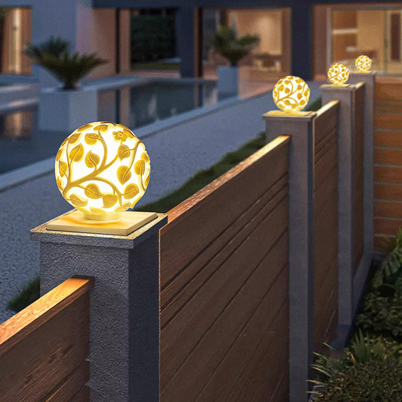 Lighting Decor Outdoor - 야외 기둥 조명 태양광 LED 기둥
