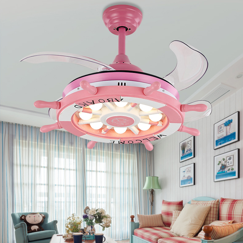 Decor Lighting Ceiling Fans - 침실 장식용 LED 무형 천장 선풍기