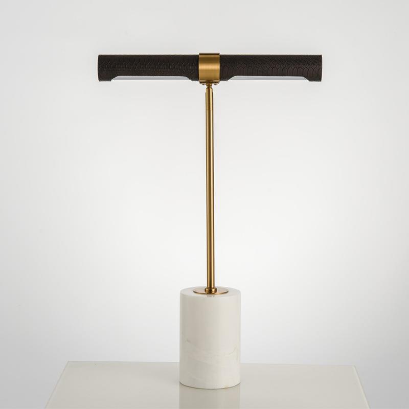 장식용 테이블 램프, 디자이너 라이트 럭셔리 가죽 대리 - Decor Lighting Table Lamps 리뷰 및 가격