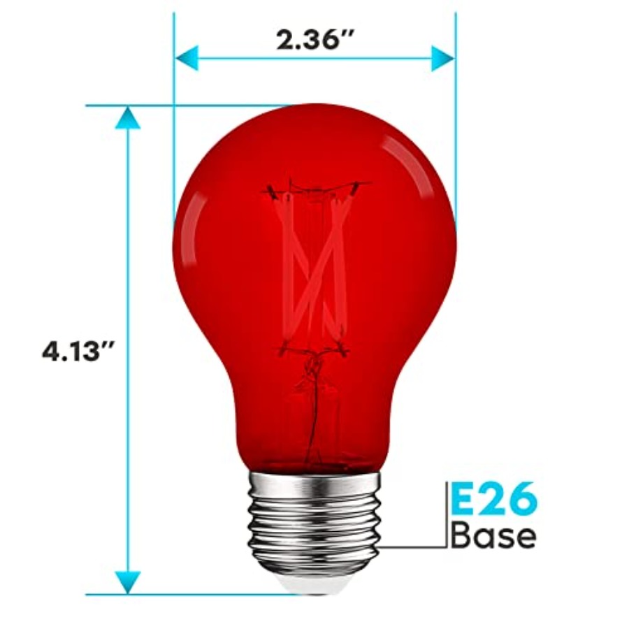 A19 에디슨 LED 전구, 4.5W 60W 상당, 컬 - Lighting Decor Outdoor 리뷰 및 가격