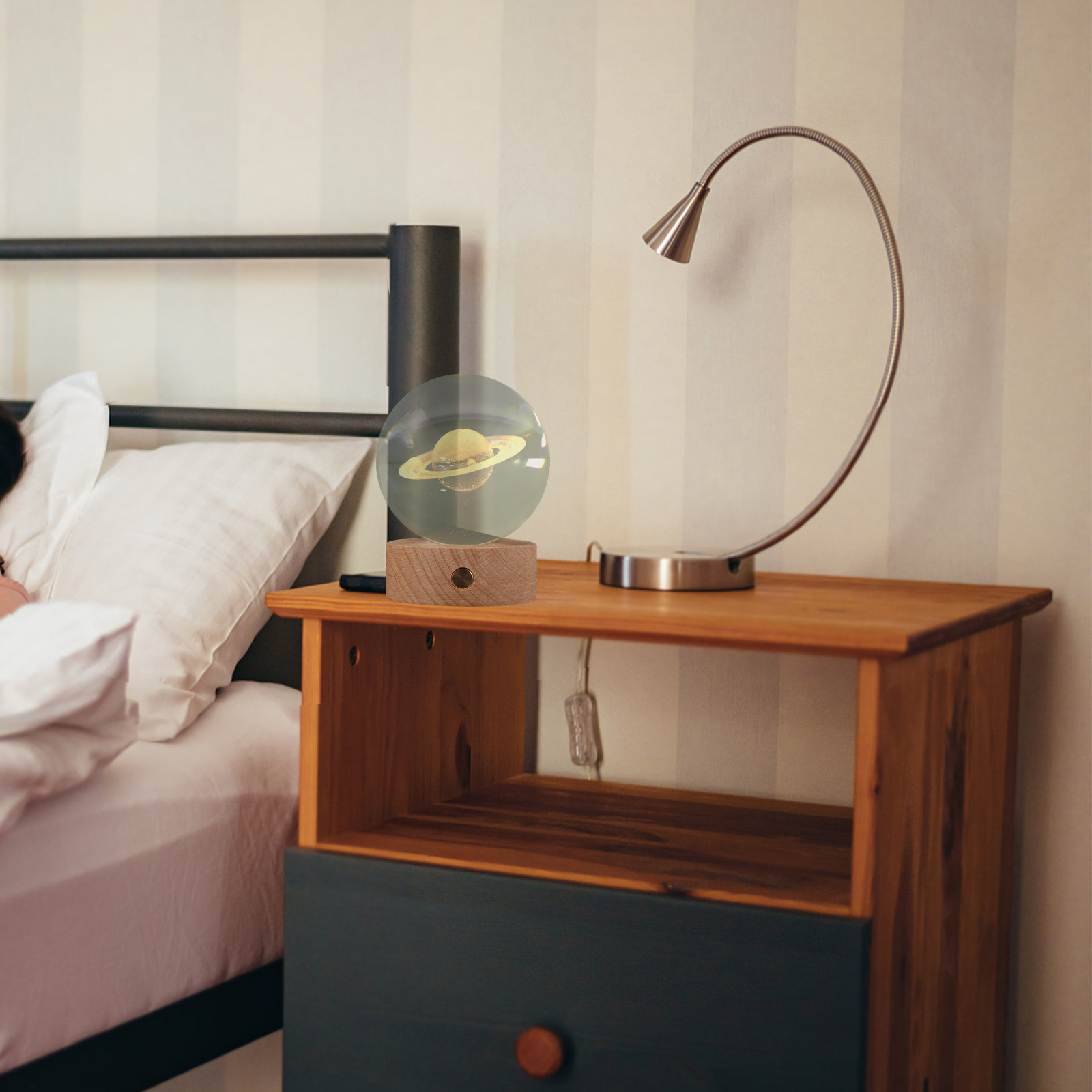 3D 각인 크리스탈 볼 무드등 귀여운 만화 테이블 램프 - Lighting Home Decor Ideas 리뷰 및 가격