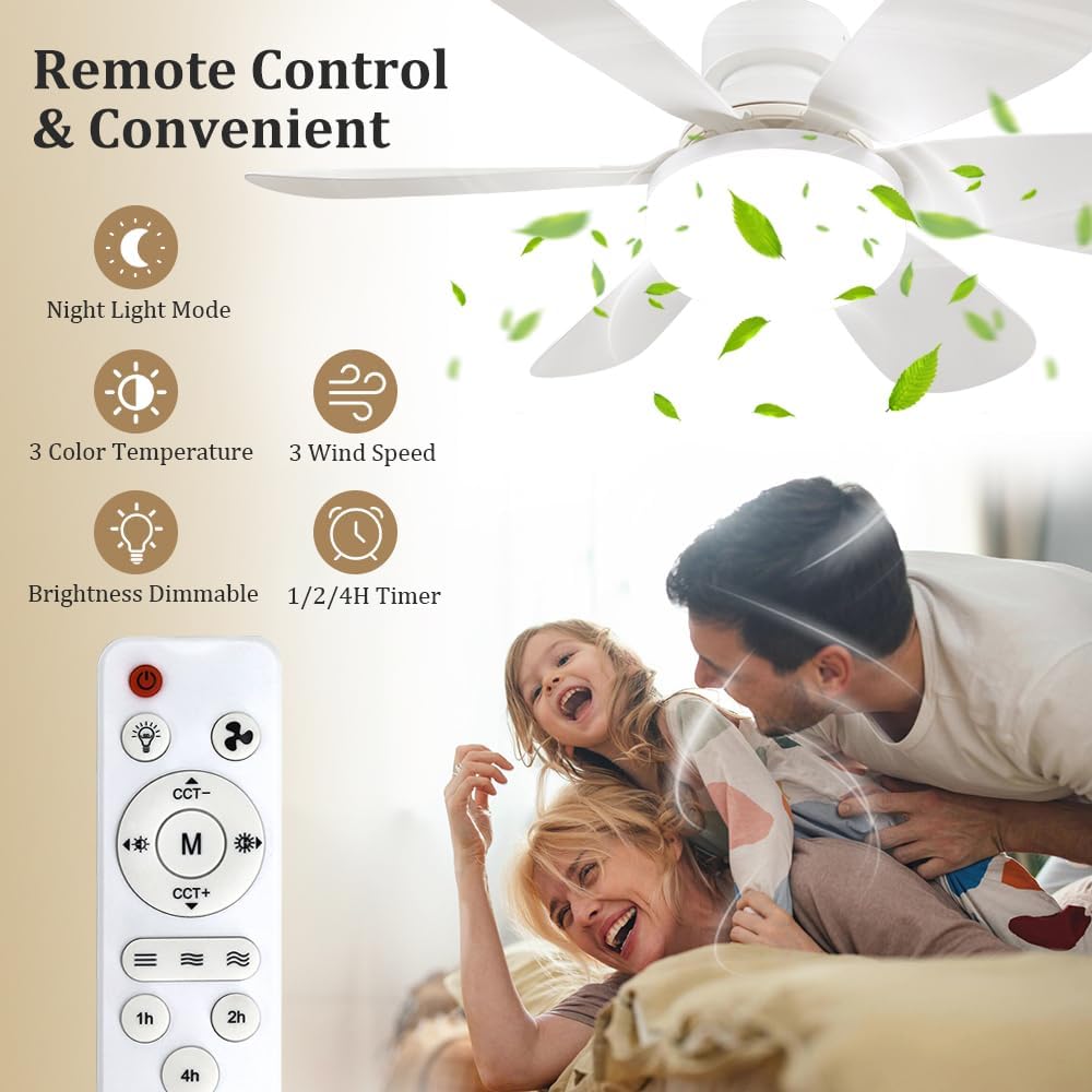 리모컨이 있는 소켓 팬 조명, LED가 있는 소형 천장 - Home Lighting And Decor 리뷰 및 가격
