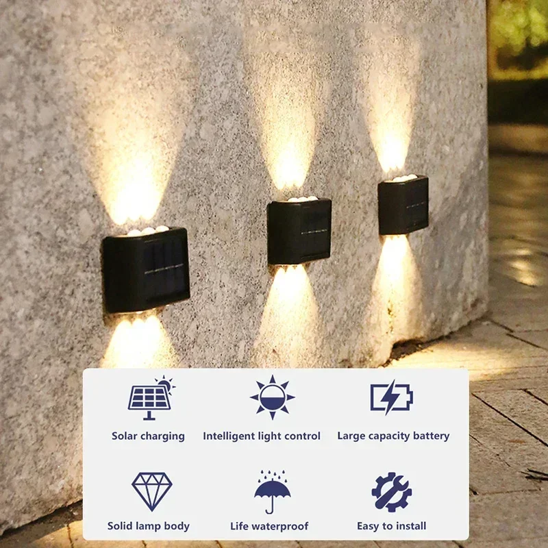 LED 태양광 조명 야외 방수 솔라 벽등 위아래 발광  - Lighting Decor Outdoor 리뷰 및 가격
