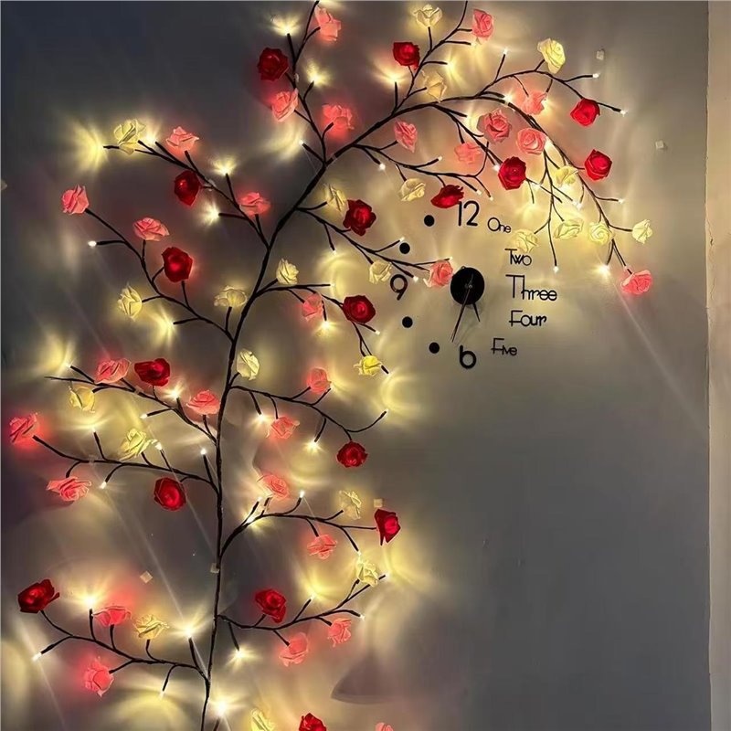 USB DIY 메이플 로즈 윌로우 바인 램프 8가지 모 - Home Lighting And Decor 리뷰 및 가격