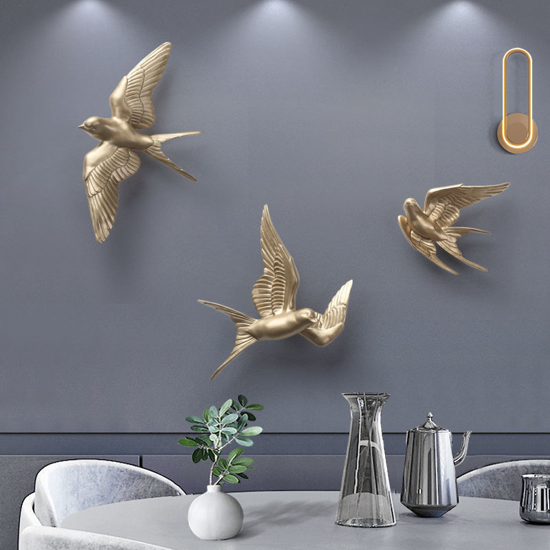 북유럽풍 3D 새 걸이식 장식, 거실 벽 장식 펜던트, - Foyer Lighting Wall Decor 리뷰 및 가격