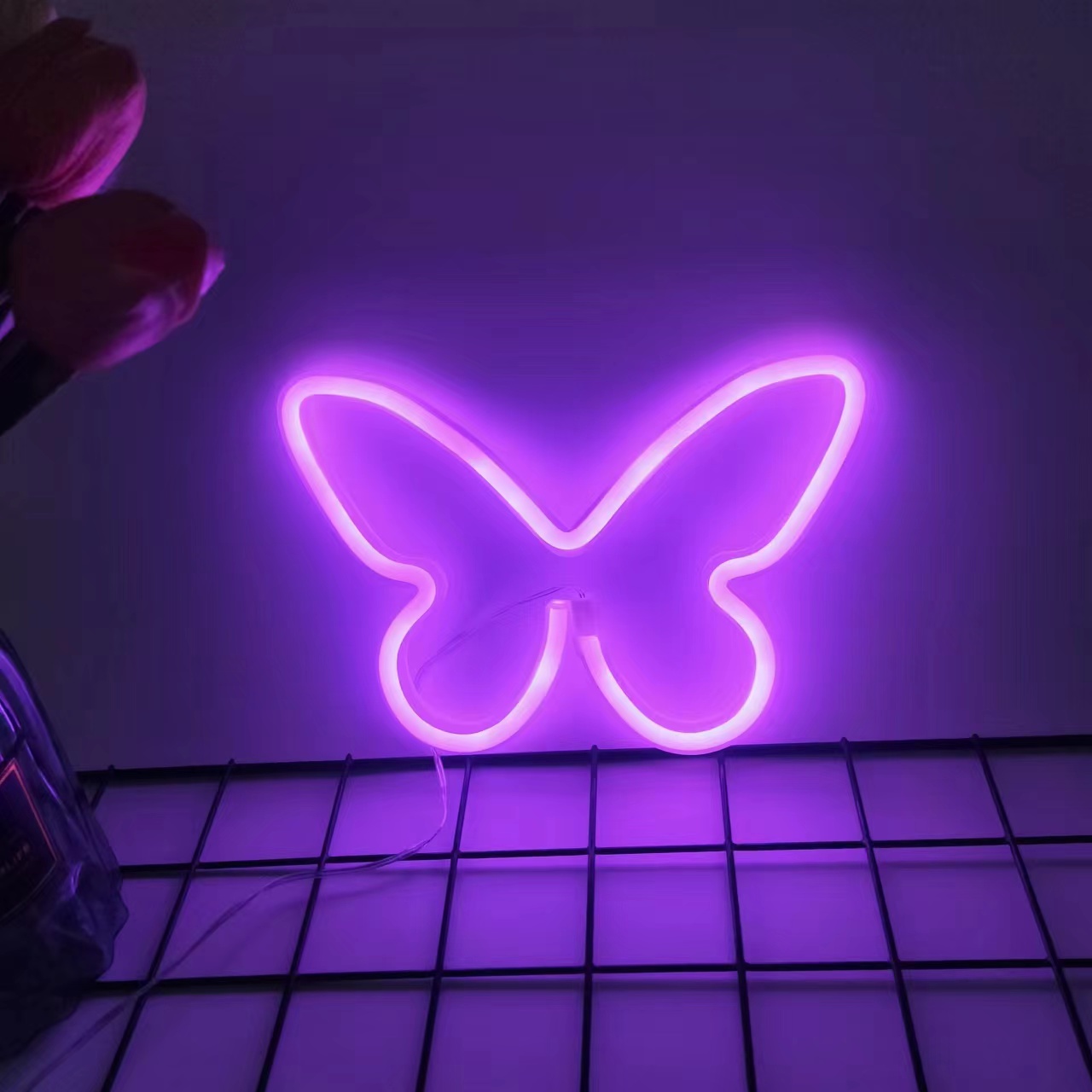 LED 나비 네온 조명, USB 또는 배터리로 구동되는 - Foyer Lighting Wall Decor 리뷰 및 가격