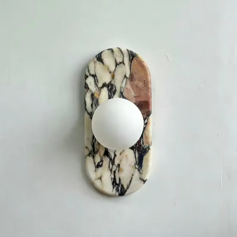 SJX 미니멀리스트 내추럴 칼라카타 비올라 대리석 벽등 - Decor Lighting Fixtures 리뷰 및 가격