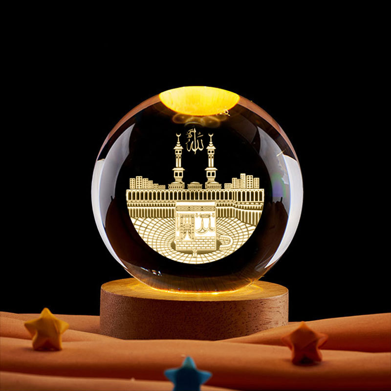 라마단 장식 3D 크리스탈 볼 무드등 모스크 성 달빛  - Led Moon Lamp 리뷰 및 가격