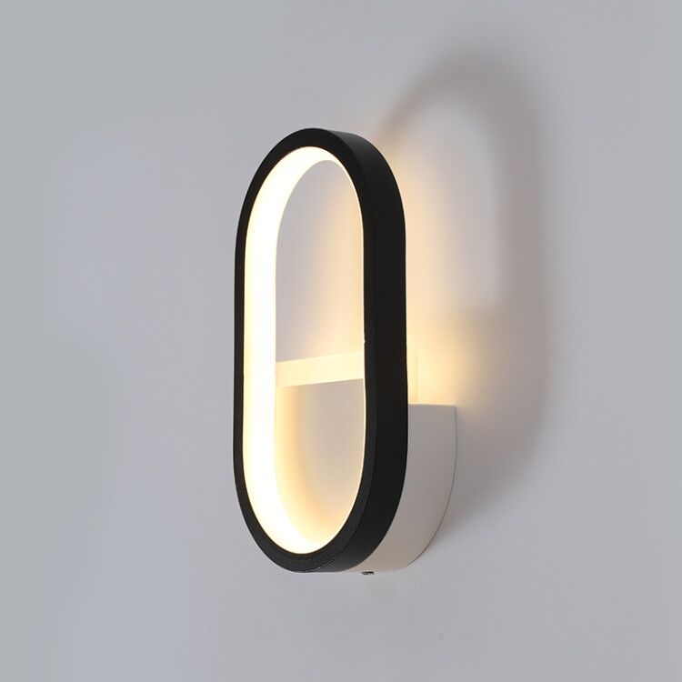 현대적인 북유럽 LED 벽등, 미니멀리스트 블랙 기하학 - Decor Lighting Table Lamps 리뷰 및 가격