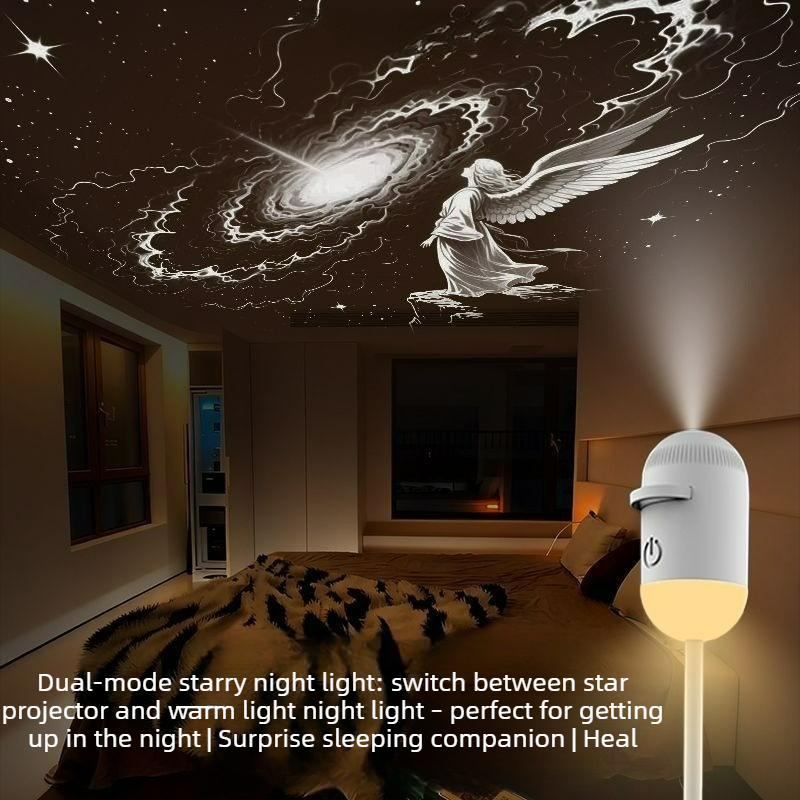 2-in-1 미니 무드 라이트 스타 프로젝터 나이트 램 - Decor Lighting Fixtures 리뷰 및 가격