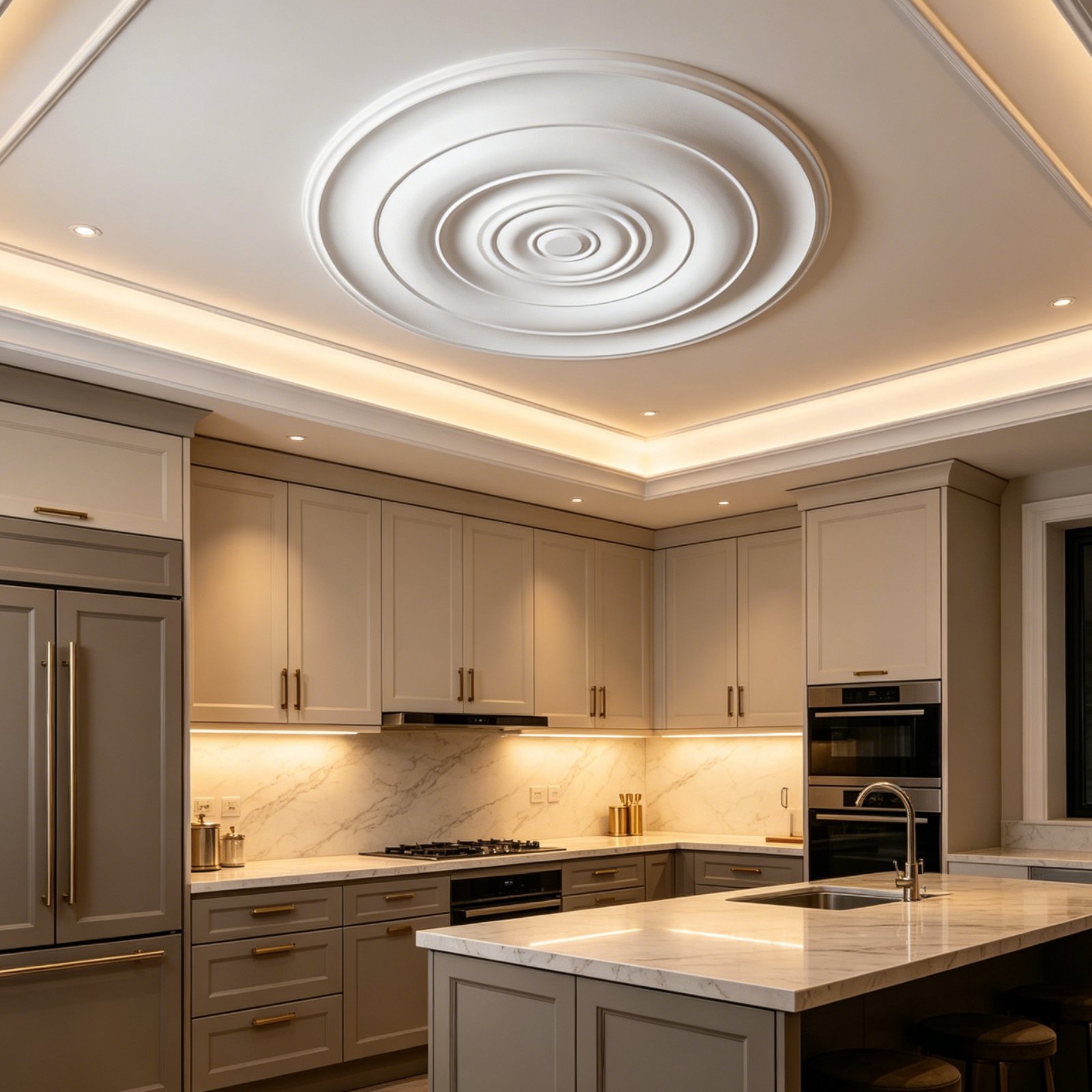 천장 메달리온 우아한 디자인 원형 천장 메달리온 장식  - Decor Lighting Fixtures 리뷰 및 가격