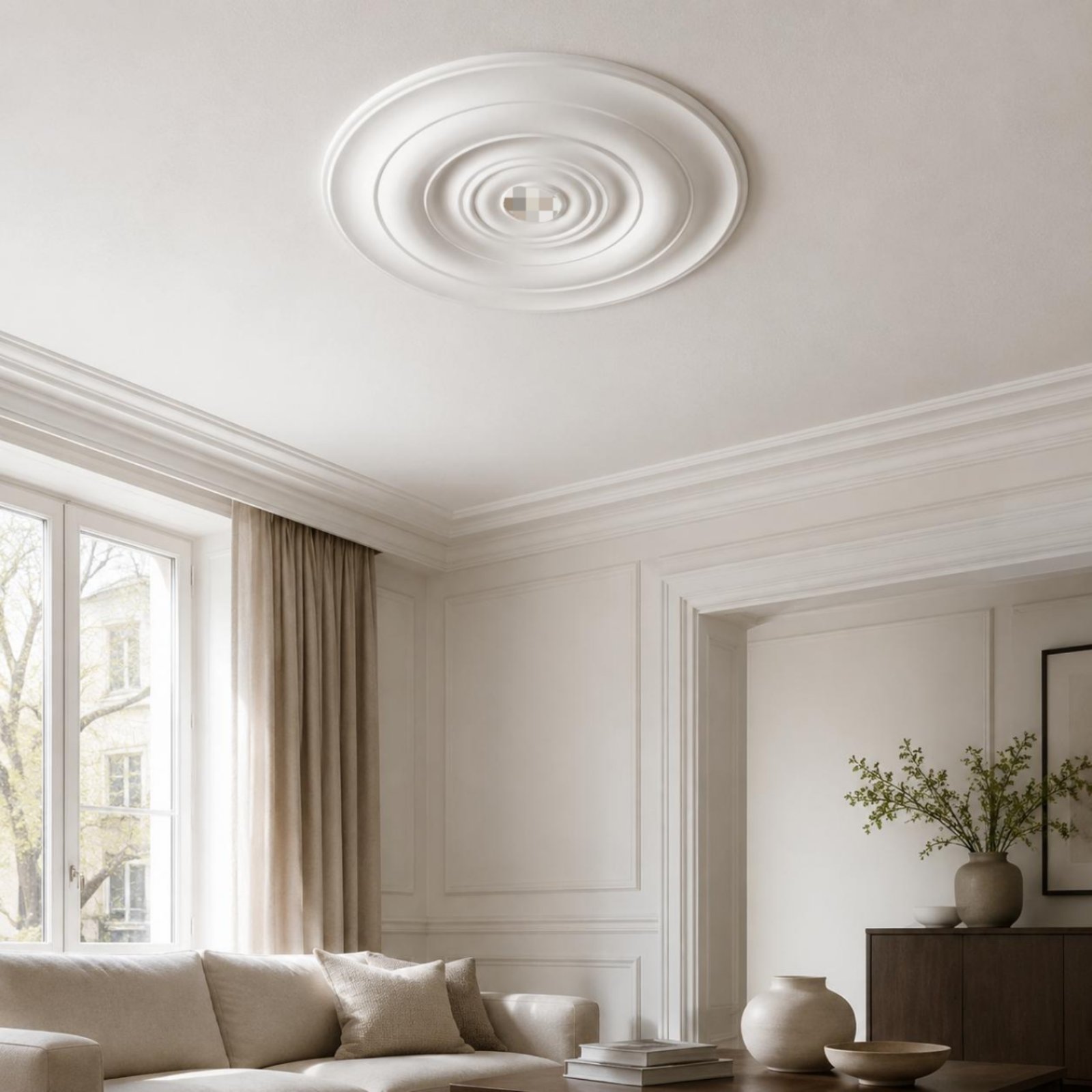 천장 메달리온 우아한 디자인 원형 천장 메달리온 장식  - Decor Lighting Fixtures 리뷰 및 가격