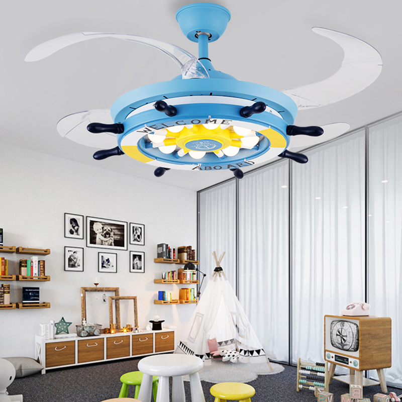 침실 장식용 LED 무형 천장 선풍기 조명 램프, 여학 - Decor Lighting Ceiling Fans 리뷰 및 가격