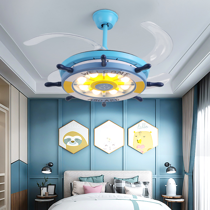 침실 장식용 LED 무형 천장 선풍기 조명 램프, 여학 - Decor Lighting Ceiling Fans 리뷰 및 가격