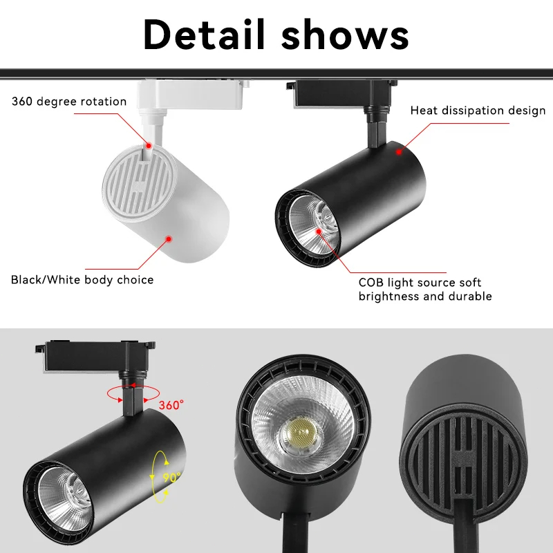 LED 트랙 조명 세트 110v 220v 초고휘도 스팟 - Decor Lighting Fixtures 리뷰 및 가격