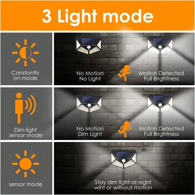 100LED 야외 태양광 정원등, 모션 센서 방수 태양 - Lighting Decor Outdoor 리뷰 및 가격