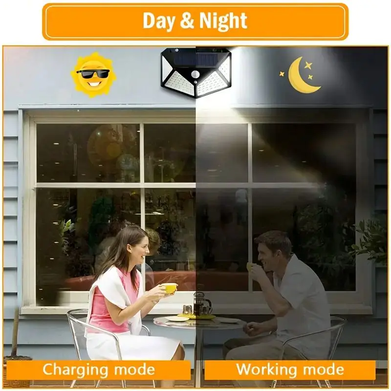 100LED 야외 태양광 정원등, 모션 센서 방수 태양 - Lighting Decor Outdoor 리뷰 및 가격