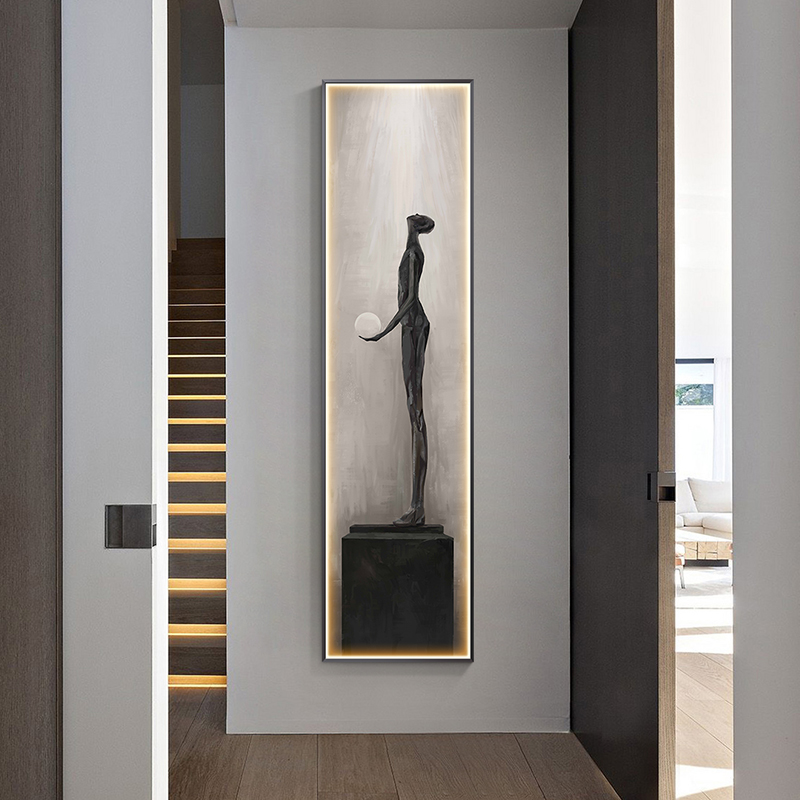 현대 추상 예술 인테리어 페인팅 LED 벽걸이 램프 ( - Foyer Lighting Wall Decor 리뷰 및 가격