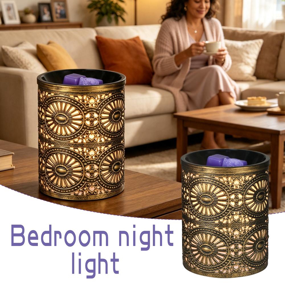 새로운 향기 야간 조명 골든 기하학적 철제 캔들스틱 창 - Lighting Decor Home 리뷰 및 가격