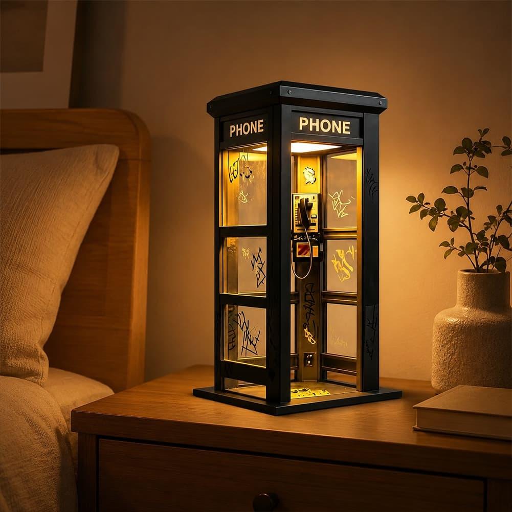 빈티지 런던 전화 부스 테이블 램프 레트로 전화 부스  - Decor Lighting Table Lamps 리뷰 및 가격