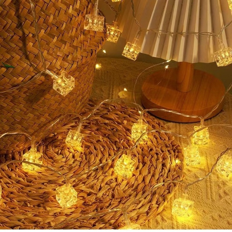 멀티 컬러 따뜻한 아이스 큐브 스트링 조명 요정 야간  - Fairy Light Curtain 리뷰 및 가격